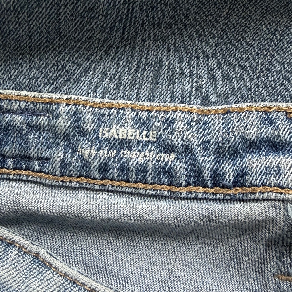 Like New AG Isabelle High Rise Straight Crop Blue Jeans 26 - Picture 5 of 7